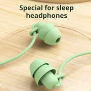 Wired headphones for in-ear sleeping, side-sleeping noise-cancelling, high-quality sound insulation, noise-cancelling headphones, 3.5mm plug for wired headphones, built-in microphone, soft material, supports side-sleeping, suitable for your ears'
